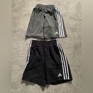 TWO pairs of Adidas 11/12 boys shorts!